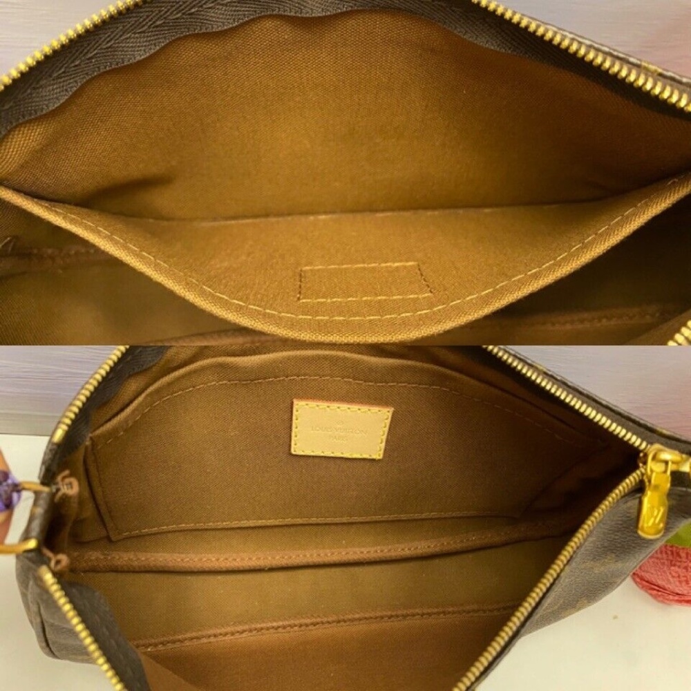 Louis Vuitton Multi Pochette Accessoires Monogram Pink Clutch Crossbody - Picture 9 of 13